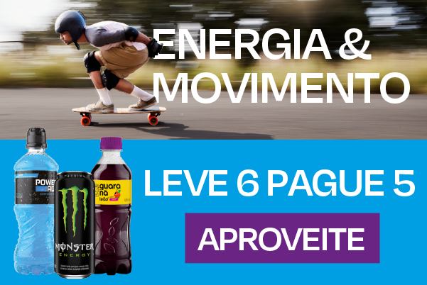 Coca Cola:  Powerade, Guaraná  até 17/08